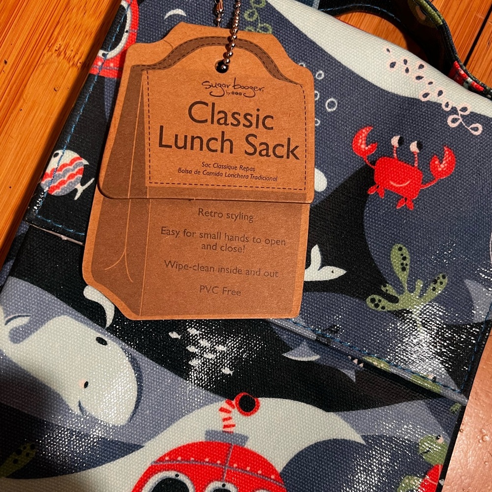 NWT Sugarbooger Classic Lunch Sack Ocean OS - Picture 5 of 12